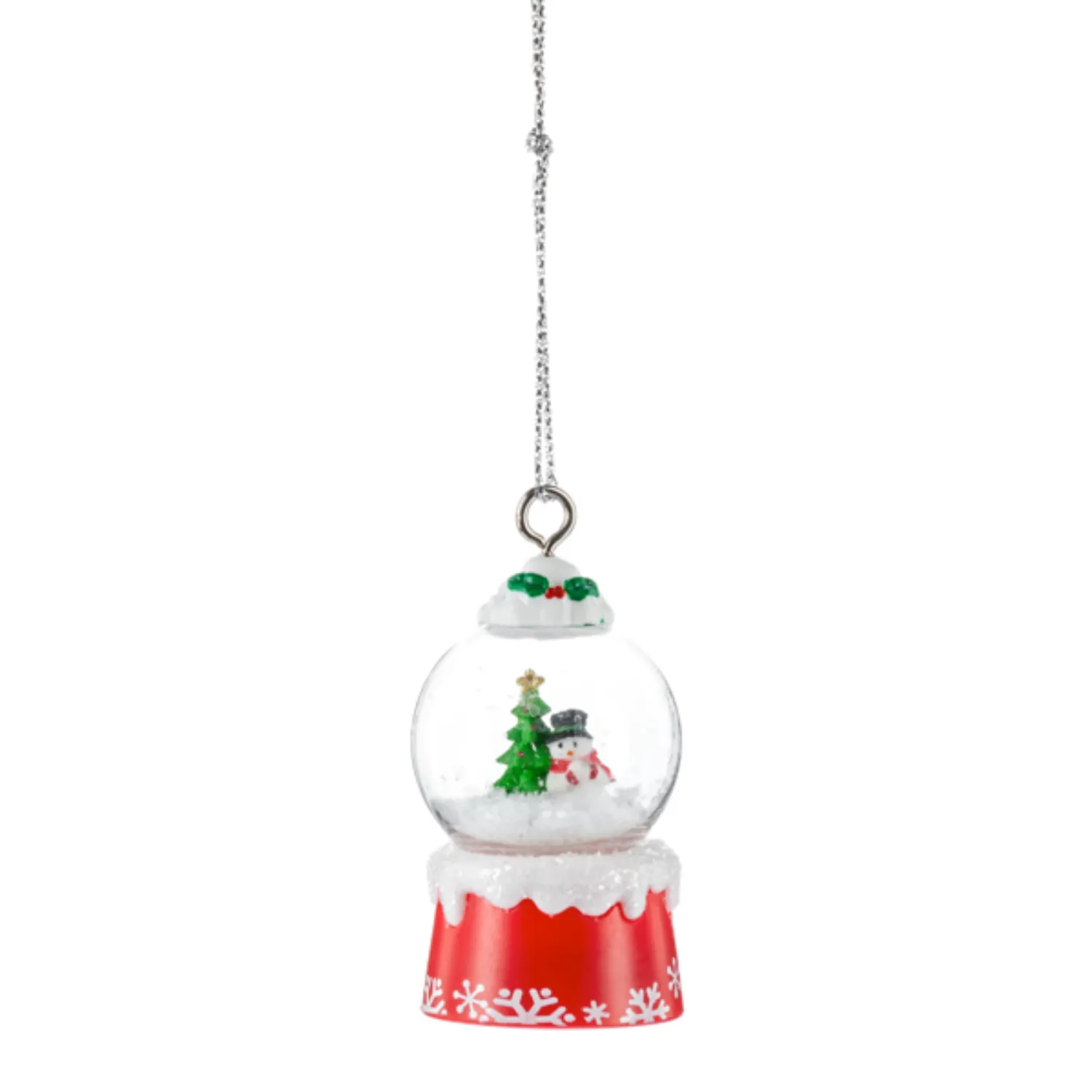 'Tis the Season Mini Snowglobe Personalized Name Ornament Beginning with Letters D to J