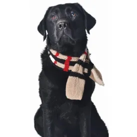 Wool Dog Scarf - Tan Plaid by Chilly Dog
